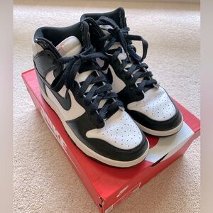 Nike Dunk High Black and White Athletic Shoes
